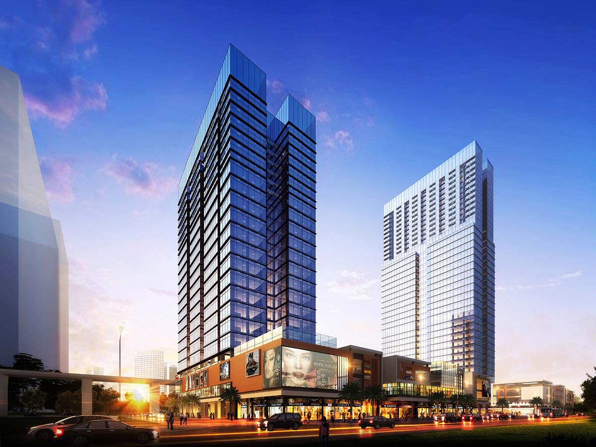 YH華筑-京基碧海二期2號(hào)地塊黃昏透視b